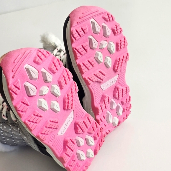 Stylish Gray and Pink Winter Boots - Picture 5 of 6